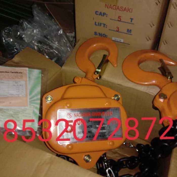 NAGASAKI Chain Block Takel 3 Ton x 10 M - Takel NAGASAKI Japan