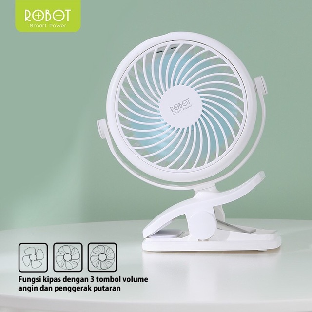 ROBOT RT-BF10 Portable Fan, Mini Fan Kipas Angin Mini - Garansi Resmi 1 Tahun