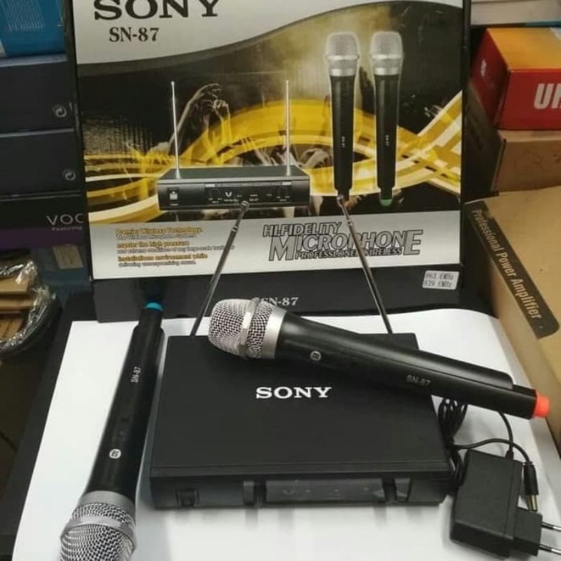 mic wireless sony sn87/microphone sony sn 87/mic handle