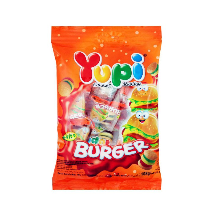 

Yupi gummy burger mini 104 gram