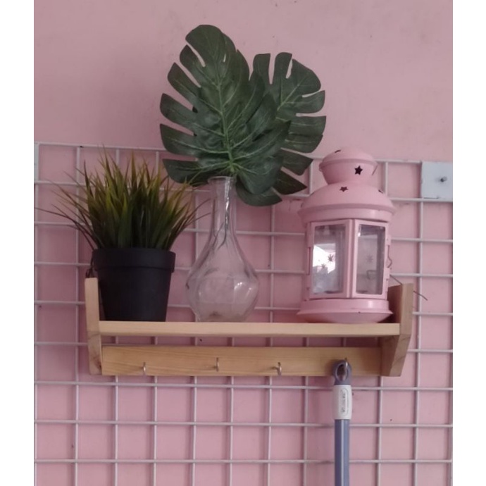 HOOK SERBAGUNA/RAK GANTUNG KAYU JATI BELANDA SERAT JERMAN KUALITAS NO.1 perlengkapan rumah furniture