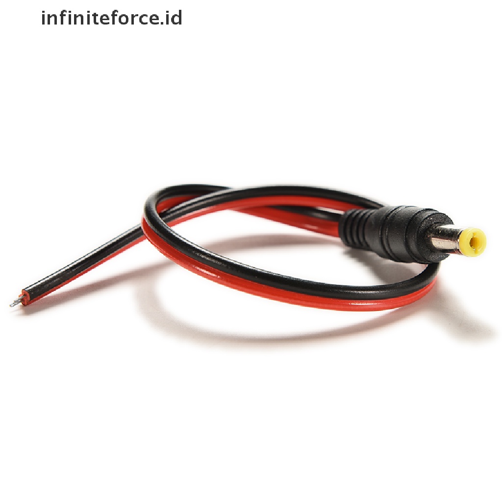 (Infiniteforce.Id) 10pcs / Lot Kabel Power Dc 12v Male 5.5x2.1mm Untuk Cctv