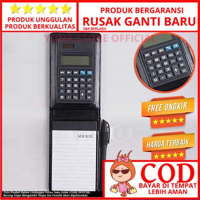 

BUKU PLUS KALKULATOR HITAM HIGH QUALITY LEATHER CATATAN BINDER COVER KULIT CALCULATOR NOTE BOOK BUKU