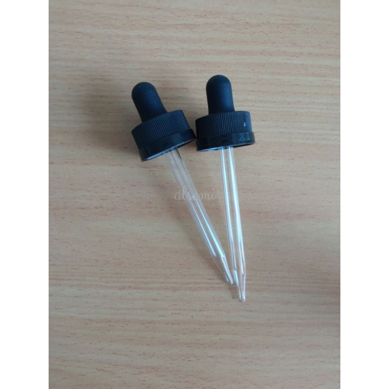 Pipet Kaca Lancip 60ml Tutup Dropper Pipet Only