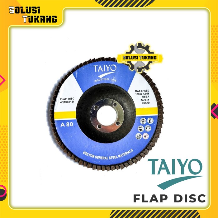 Amplas Susun Gerinda 4” TAIYO Flap Disc 4 Inch