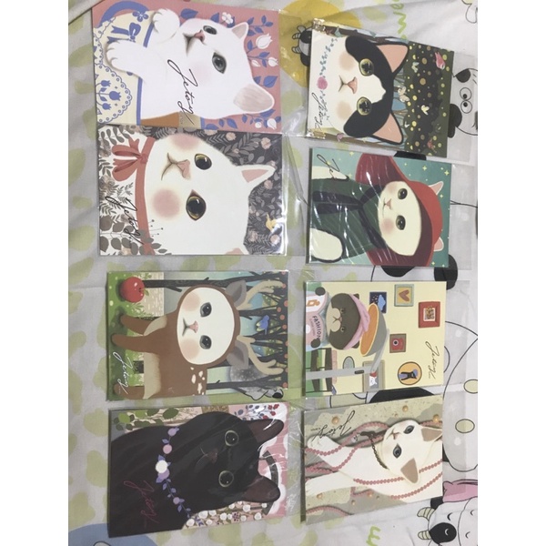 

JETOY CAT POSTCARD KARTU POS KUCING SET 2 ORIGINAL