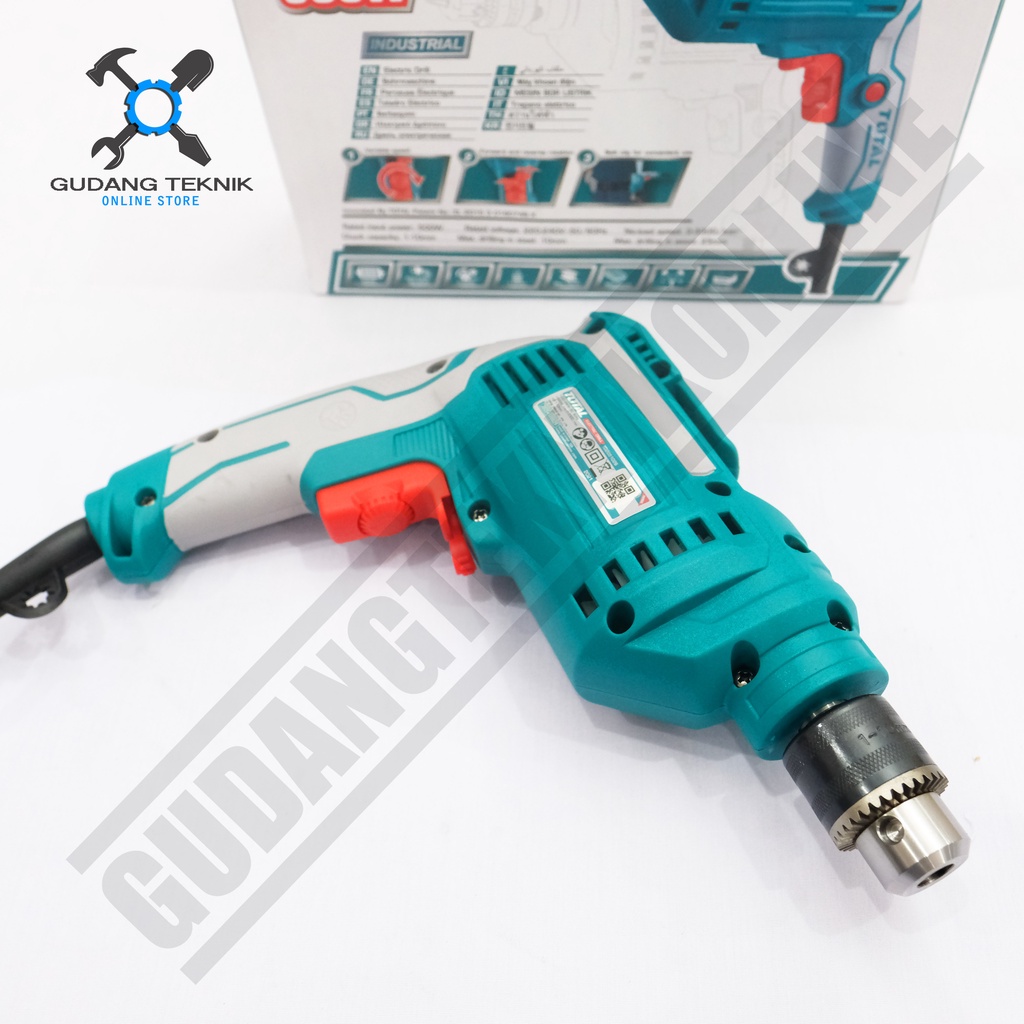 Mesin Bor 10mm TOTAL TD2051026 / Elektrik Drill TD 2051026 - Bor Tangan Listik TOTAL