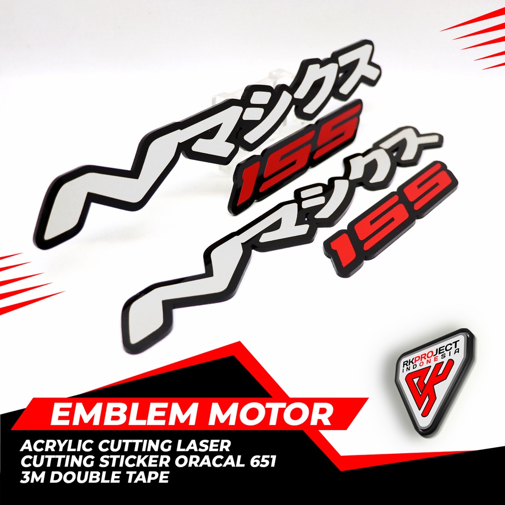 EMBLEM MOTOR NMAX JAPAN 155 3D VARIASI YAMAHA NMAX 155