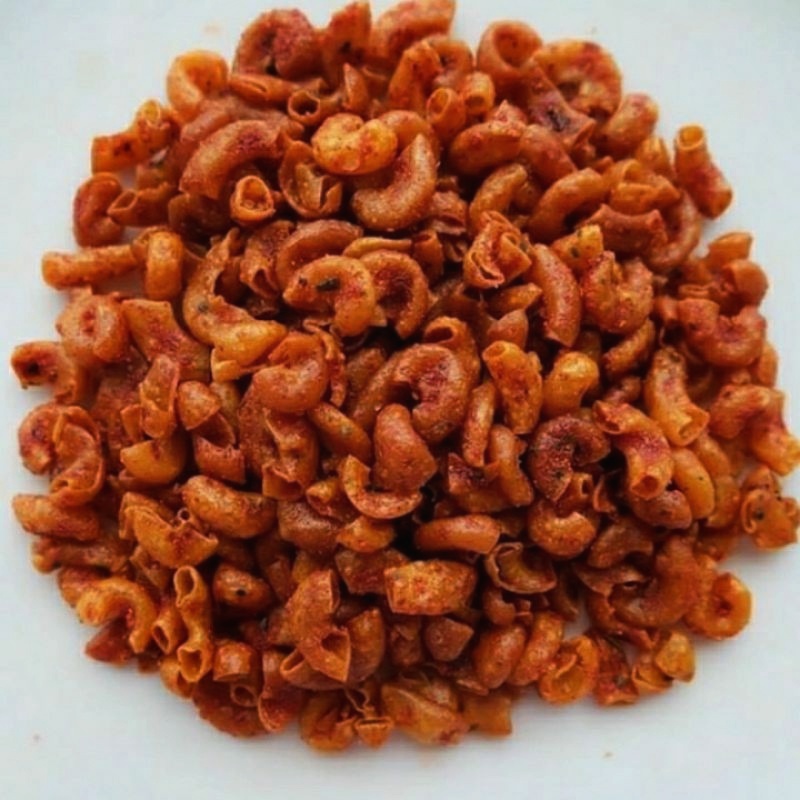 

Makaroni Renyah Gurih & Kriuk asin pedas 200 gram PAKAI BOX