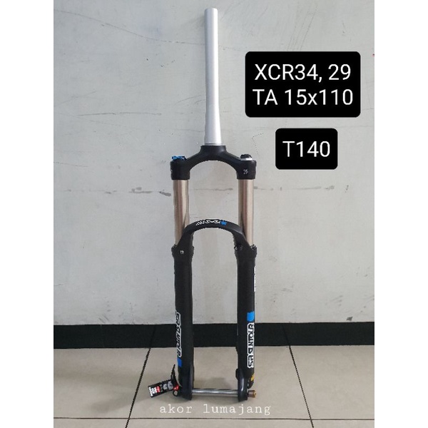 fork mtb 29 XCR 34 T140 tapered TA boost 15x110 LOR air
