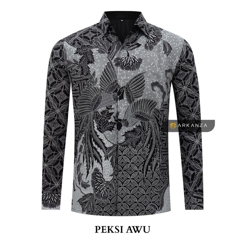 BATIK ARKANZA Motif Peksi Awu Baju Batik Pria