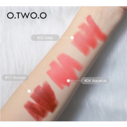 O Two O 3pcs Set Lipstick Matte Anti Air Tahan Lama HK LE 002