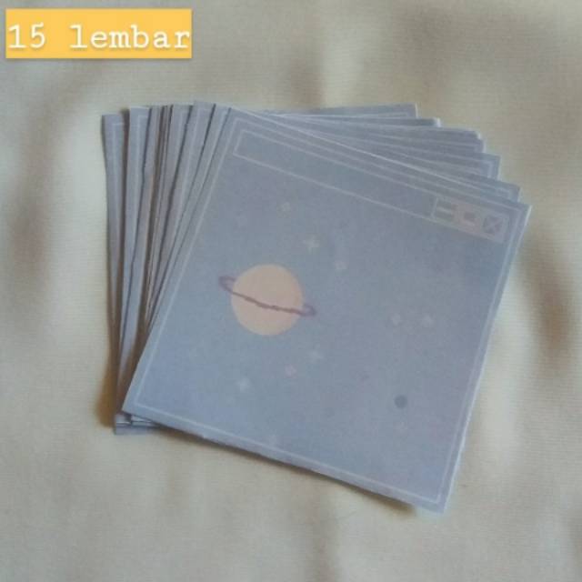 

MEMO PAD MINI PRINT LUCU TEMA PLANET "Nayyjournal
