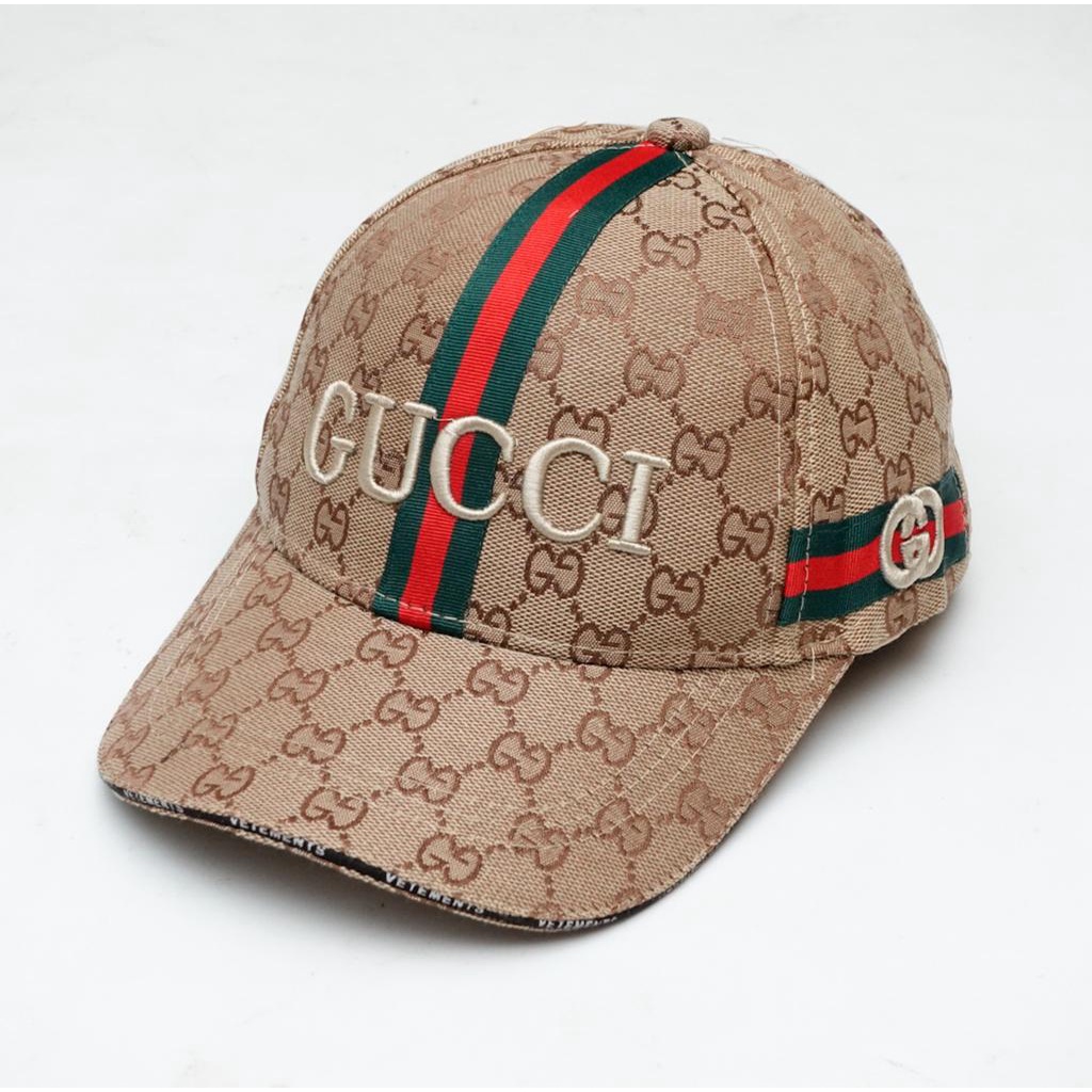 topi Gucci mirror import motif trapeze topi pria gucci baseball