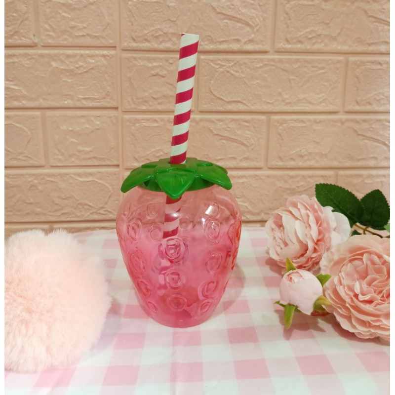BOTOL MINUM STRAWBERRY TEMPAT MINUM UNIK-1