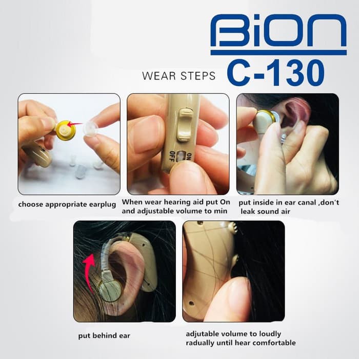 Alat Bantu Dengar BION C130 Rechargeable Hearing Aid+Noise Reduction