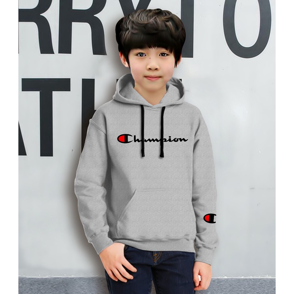 Hoodie Anak CHAMPION Anak Gaming Bahan Fleece Tebal /Jaket Anak Laki Laki/Jaket Anak Terbaru/4-11 TAHUN(FLAVA_STORE)