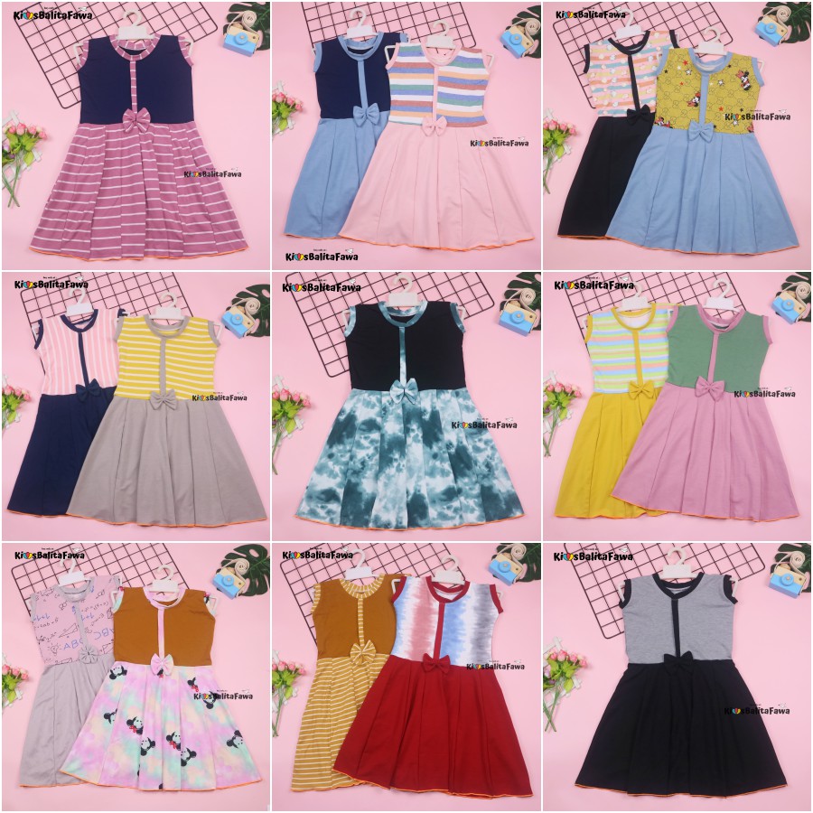 Dress Sinta uk 5-6 Tahun / Dress Lengan Dress Murah Dress Balita Dress Import Dress Anak Murah