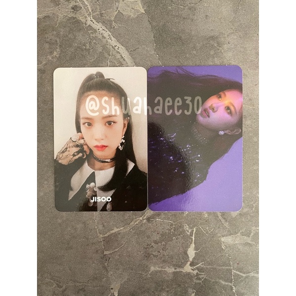 PHOTOCARD JISOO & ROSE SQUARE UP BLACK VER