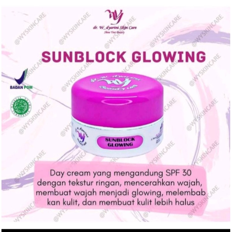 Sunblock glowing dr widyarini