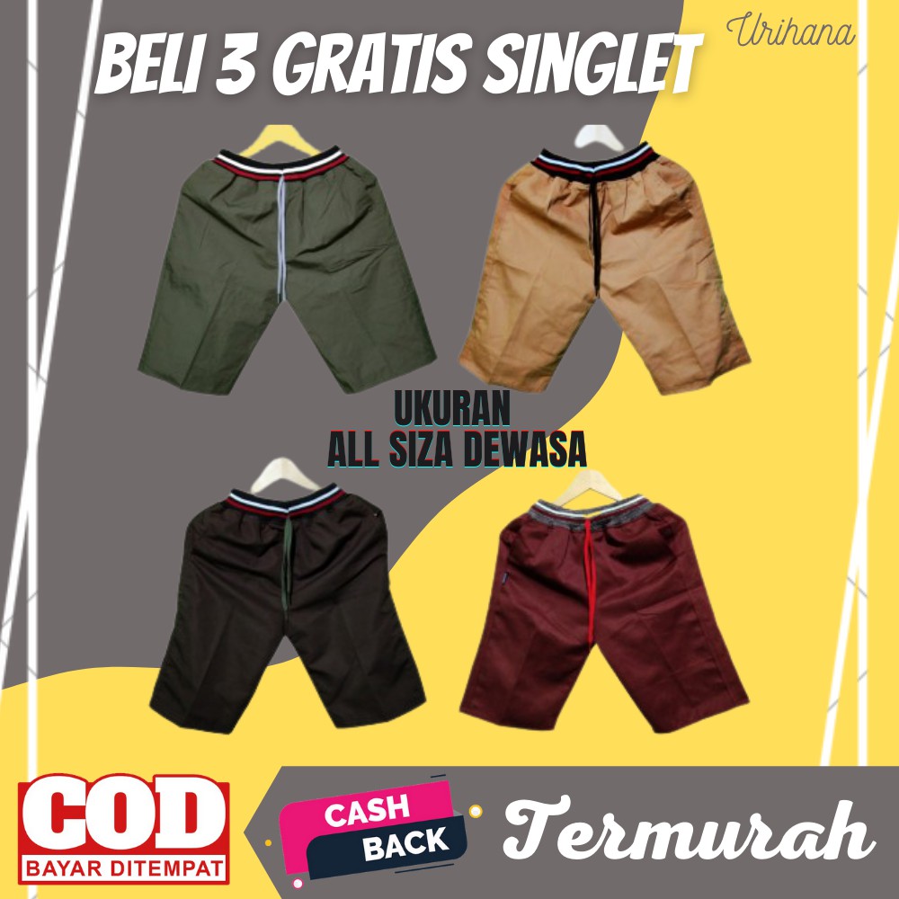 Celana Santai Pria Pendek Cowok Celana Distro Pria Celana Kolor Dewasa Pendek Pria Distro Murah