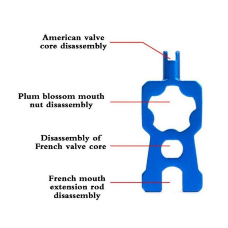 Risk Kunci Pentil kecil Presta Pentil Besar Sepeda Alat Kunci Pentil Sepeda Risk Tool Schrader Presta Valve 4 in 1