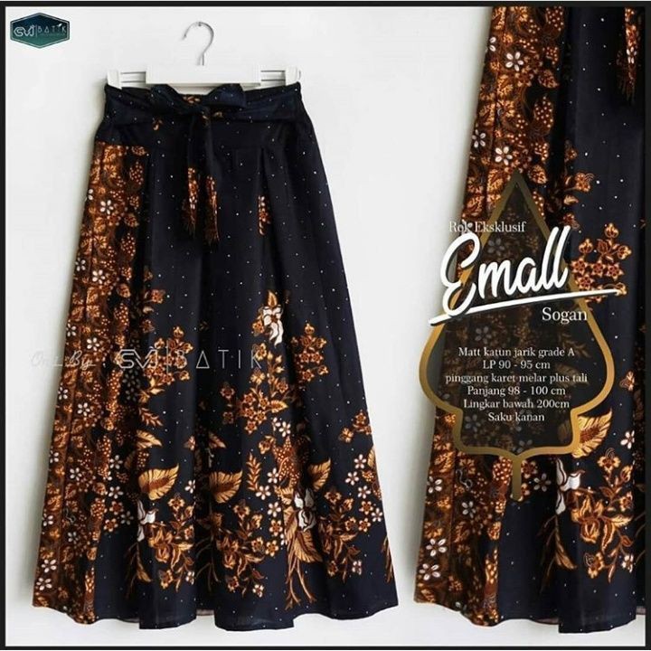 rok batik payung panjang karet jumbo rok big size modern premium rok batik unggul jaya pekalongan-1