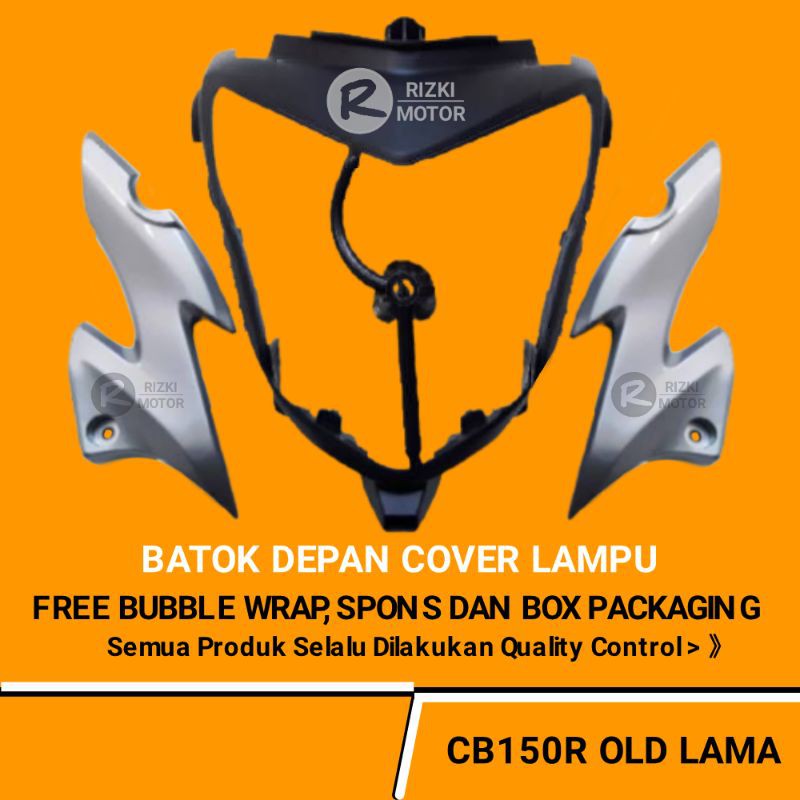 Batok Kepala Depan Cover Lampu Depan CB150R Old Lama CB 150 R Old Lama Set Kupingan Merk WIN