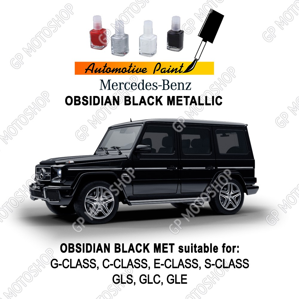 MERCEDES BENZ MERCY OBSIDIAN BLACK METALLIC CAT OLES PENGHILANG BARET LECET HITAM