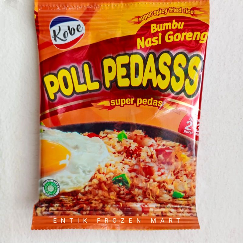 

Kobe Bumbu Nasi Goreng Poll Pedas 20gram