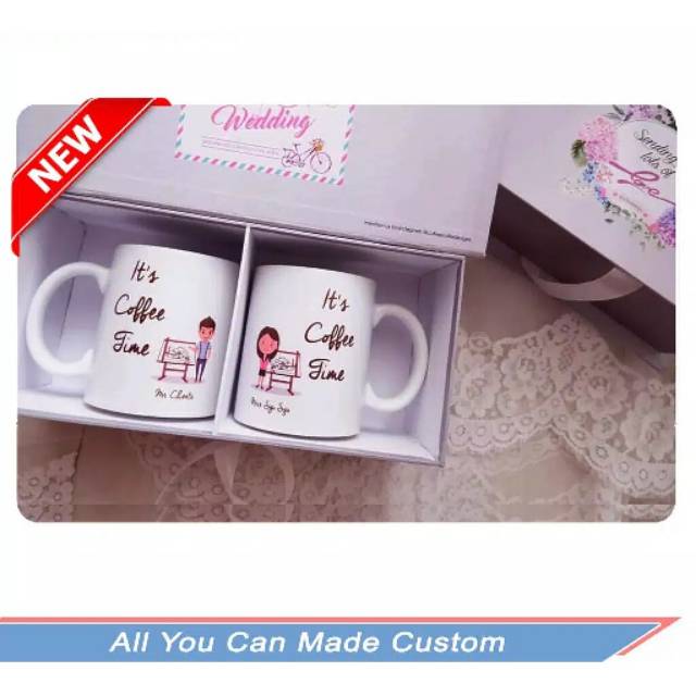 ASTONE Souvenir pernikahan  / Kado / Hadiah / Ulang tahun / Mug / Wisuda  / Bayi / Unik / Mug Custom