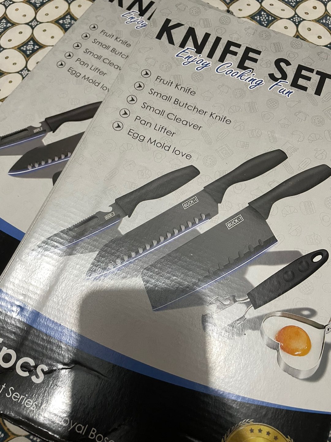 [ Obj ] Pisau Set J12 Buck I Pisau Dapur 5 In 1