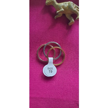 Cincin Titanium couple Triple dengan 3 warna yg kekinian/ paling laku dan TERLARIS saat ini