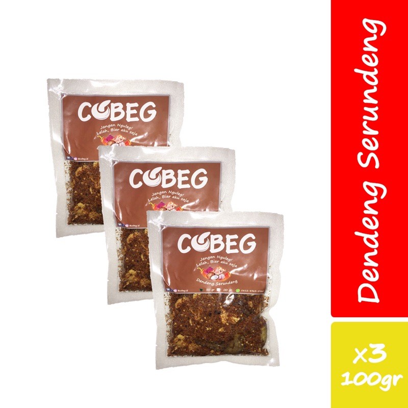 

Triple Packs Dendeng Serundeng 100gr (Berat Bersih)