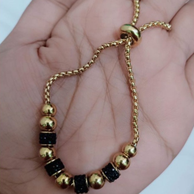 ARIN PERHIASAN GELANG SERUT BIJI LADA TITANIUM