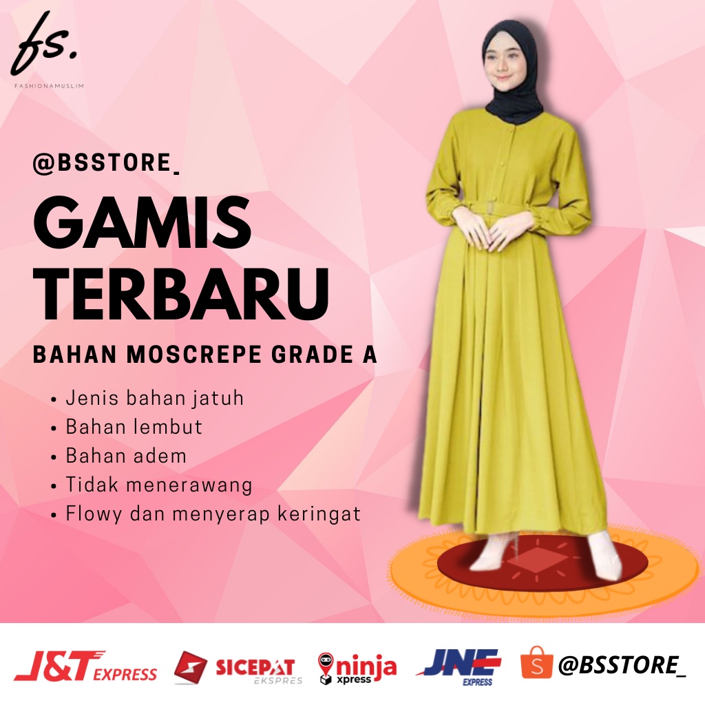 Pakaian Jubah Gamis Muslim Muslimah Wanita Terbaru 2022 Anak Reamaja Dewasa Perempuan Lilac Jumbo  M