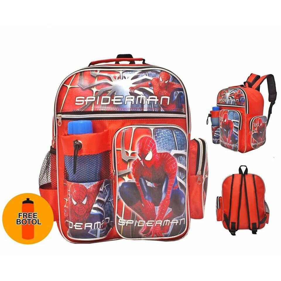 Back Pack Double Decker_Tas Ransel Anak_Lol_Unicorn_Superhero_Paw Patrol_Shopkins Fashion Cewek W5Q3