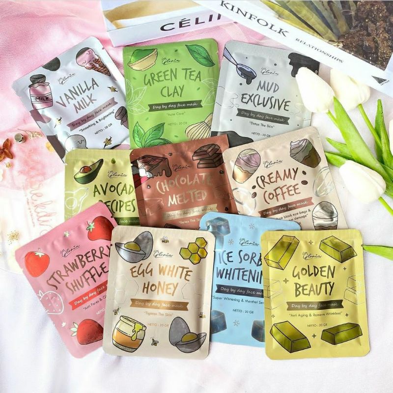 MASKER ORGANIK BY LEA GLORIA | BPOM | SIZE 10gr &amp; 20gr | FACE MASK | MASKER JERAWAT