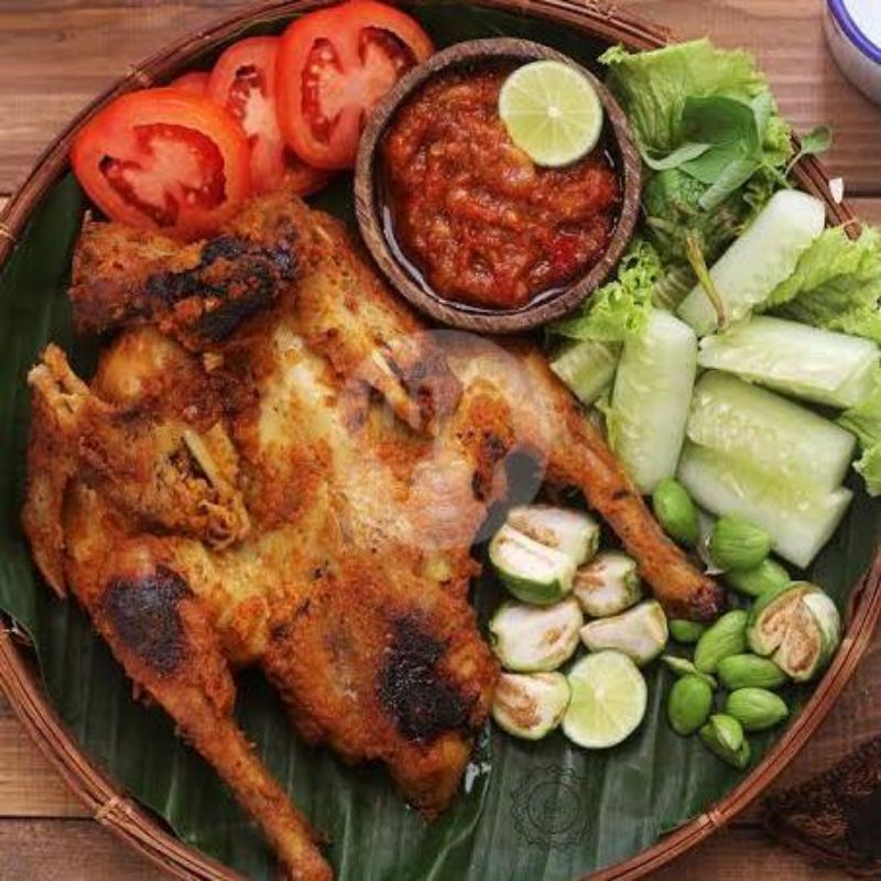 bebek muda bakar saus tiram fresh 1 ekor utuh bakakak
