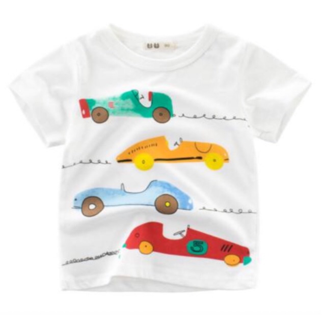 Baju atasan anak / baju kaos anak rally cars / Baju import