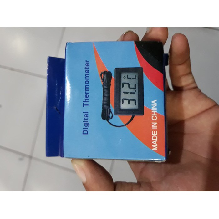 thermometer air laut tawar aquarium aquascae kura kura darat air