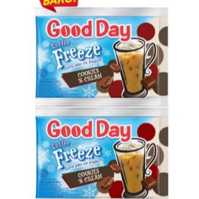 

Good Day Freeze Cookies N Cream 10 Sachet @30 Gram