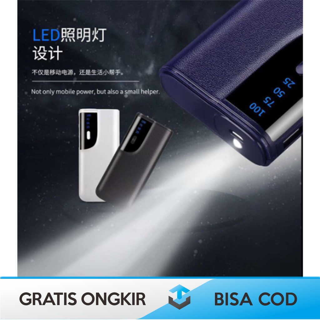 SMART POWERBANK ORIGINAL TRUSTFIRE PH50 3 USB PORT 20000 mAH WITH LCD DISPLAY - SMART POWER BANK ORI