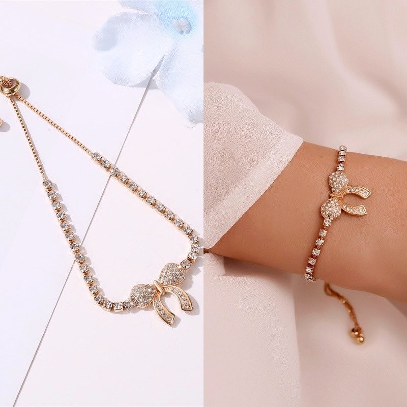 Gelang Desain Pita Gaya Korea Untuk Wanita