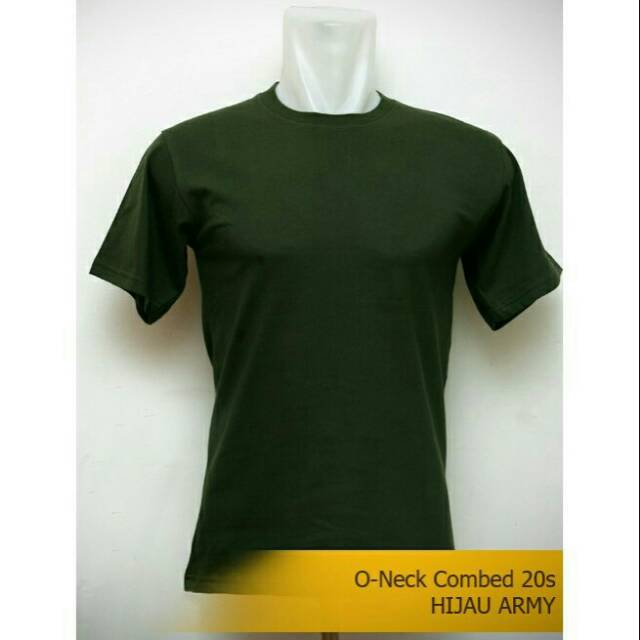Kaos Polos Hijau Army