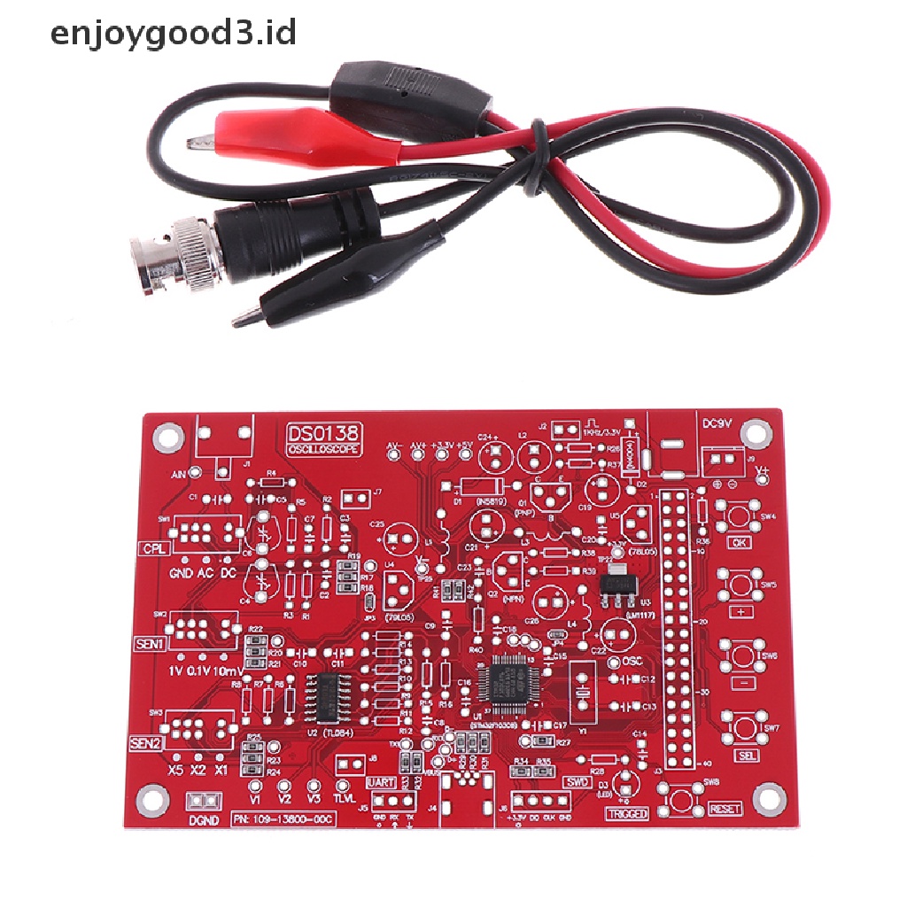 Osiloskop Digital Dso138 Tft 2.4 &quot;Case Akrilik Smd Solder Diy