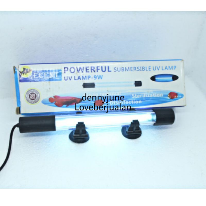 RECENT Lampu UV 9 watt pembasmi bakteri lumut penjernih air