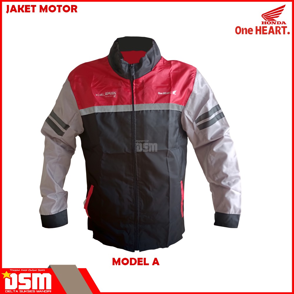 Jaket Motor Honda Bahan Parasut / Ori AHM