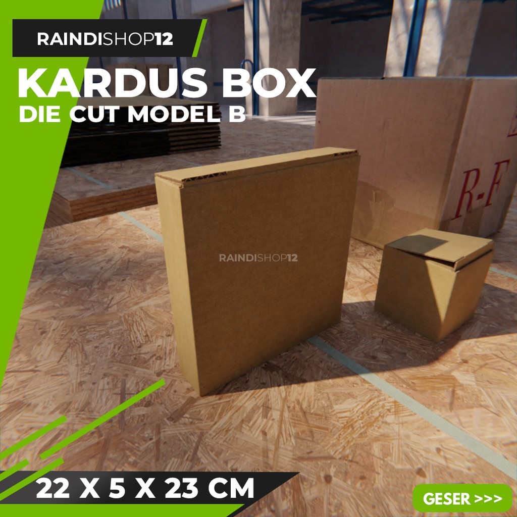 

(MIN 10 PCS) BOX 22 X 5 X 23 CM KARDUS DIE CUT KOTAK KARTON KEMASAN KADO B