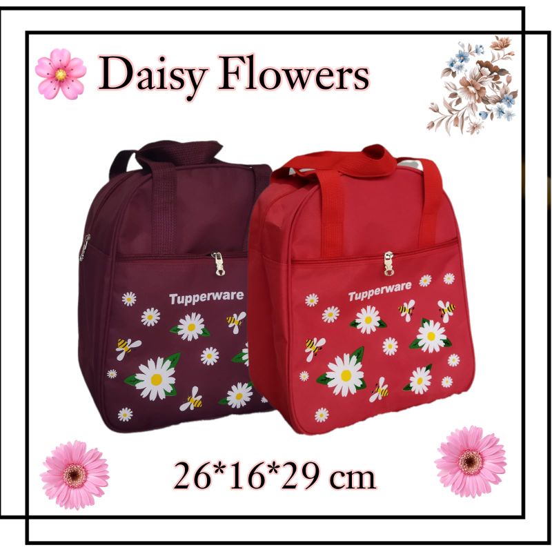 Tas Pop / Daisy Flowers / tas bekal makan Daisy flowers / Tas tupperware Daisy Flowers